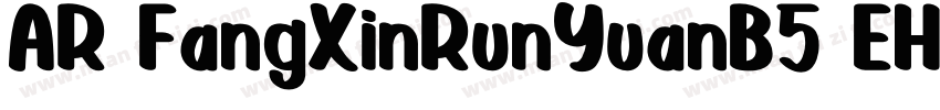 AR FangXinRunYuanB5 EH字体转换